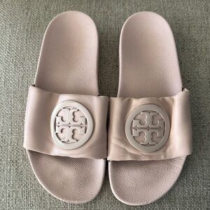 Tory Burch Blush Pink Slide Sandals